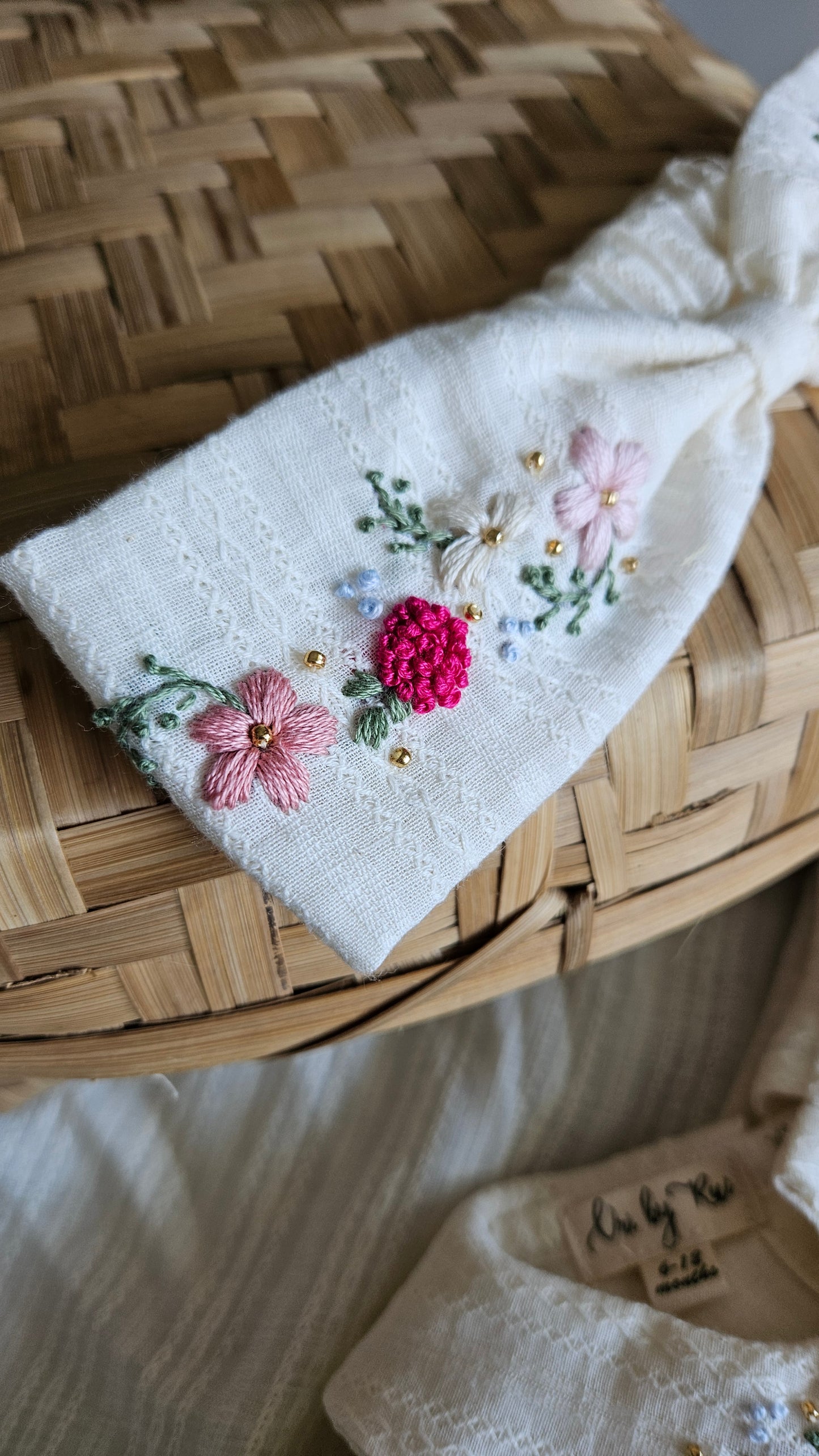 hairband, hand embroidered